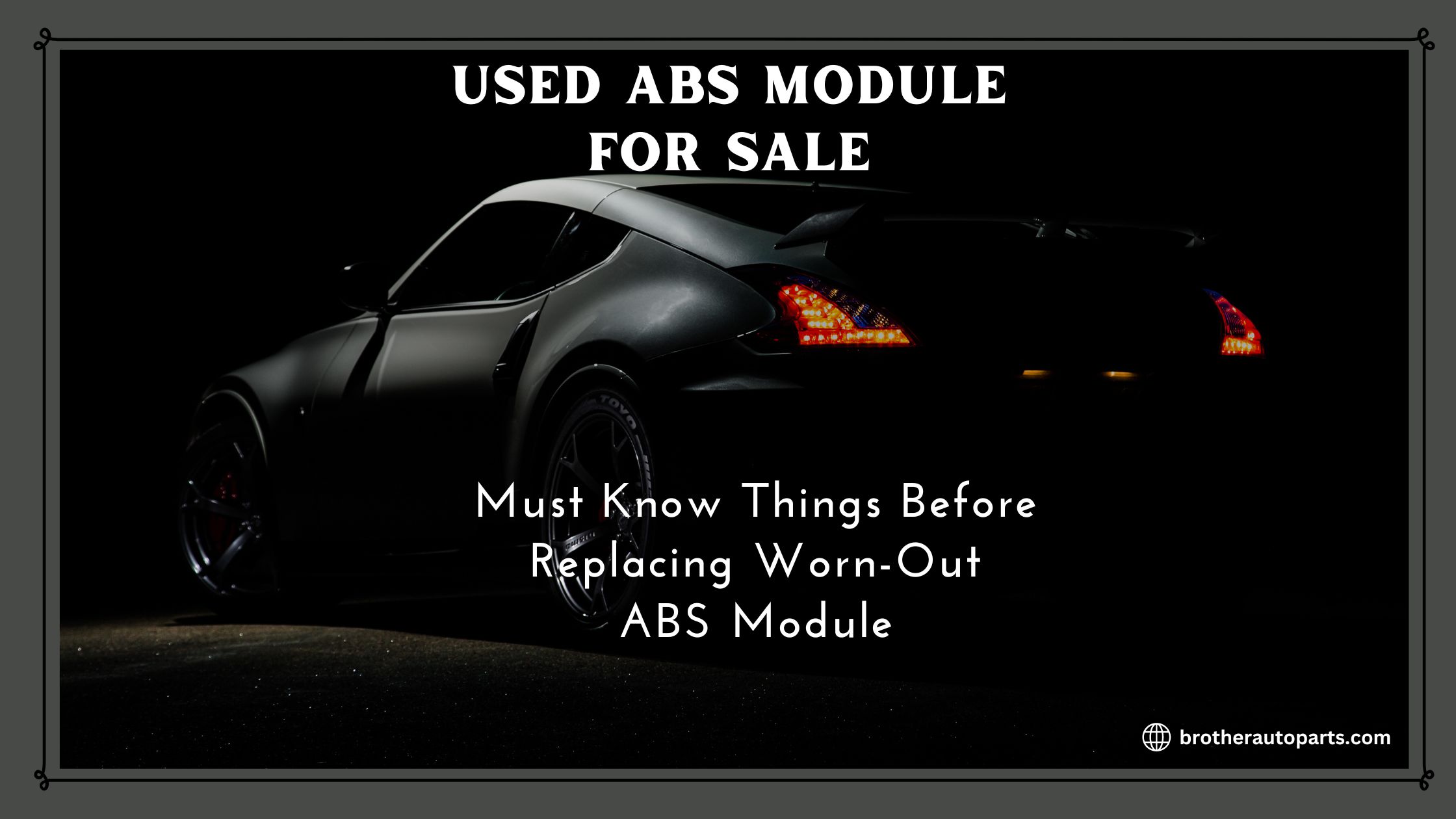 Reprogramming Used ABS Modules Symptoms of faulty ABS Modules